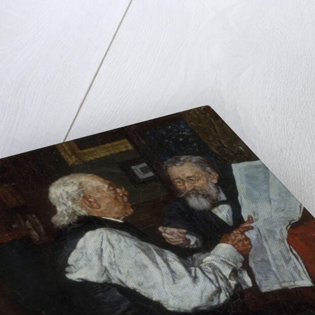 Discussing the News: The Argument, 1891 by Louis Charles Moeller