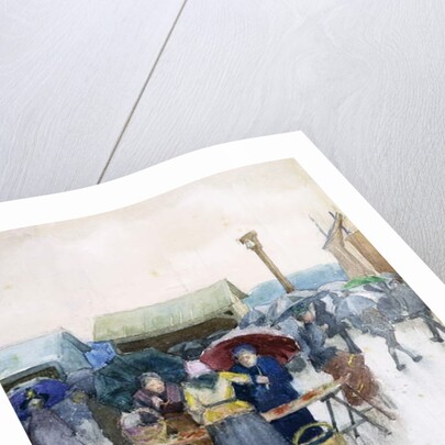 Rainy Day: The Fish Market, 1892 by Maurice Brazil Prendergast
