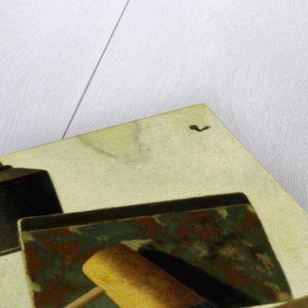 Still life with Notebook and Pipe by John Frederick Peto