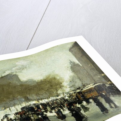 A Wintry Day in the City by School American