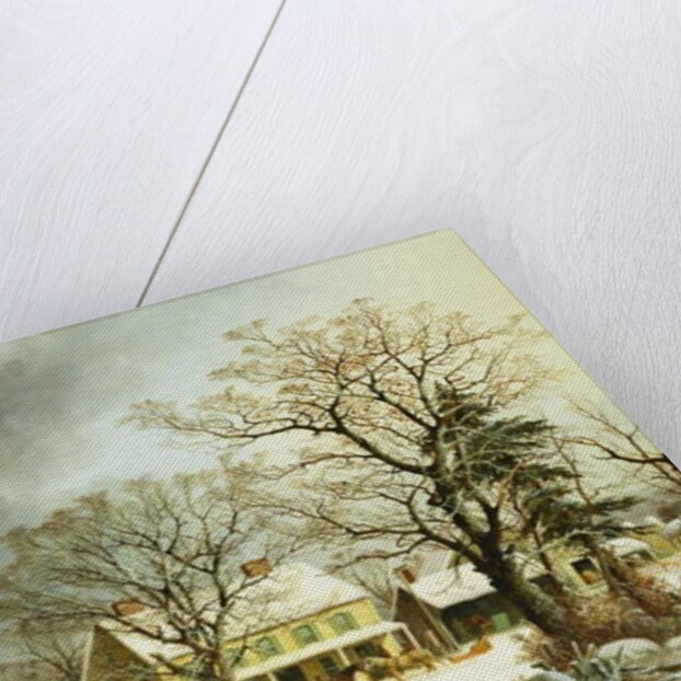 Seven Miles to Salem, 1863 by George Henry Durrie