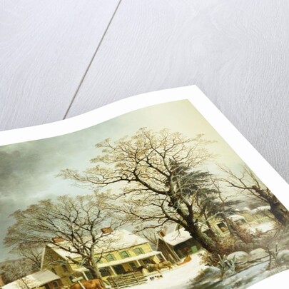 Seven Miles to Salem, 1863 by George Henry Durrie