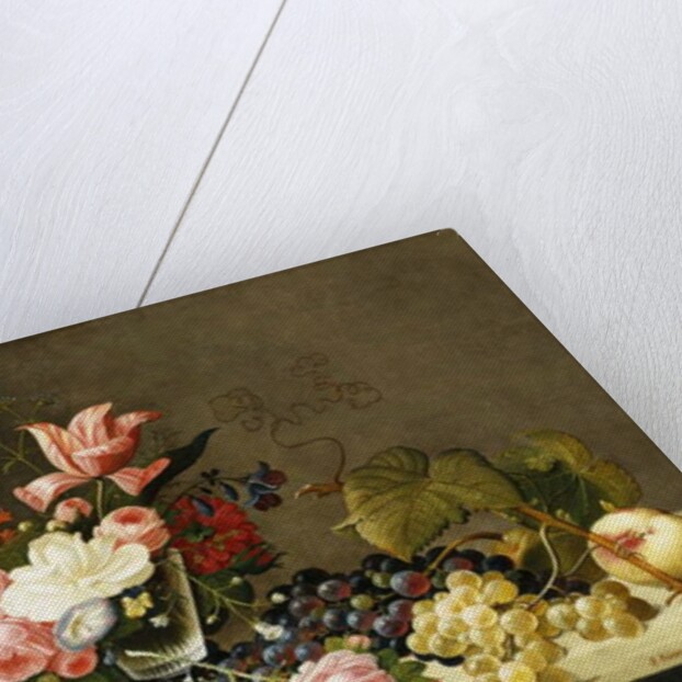 Flowers and Fruit by Severin Roesen