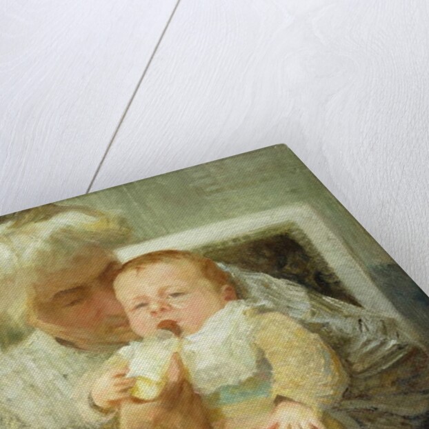 The Baby's Bottle by Robert William Vonnoh