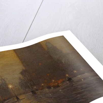 Madison Square, Rainy Night by Lowell Birge Harrison