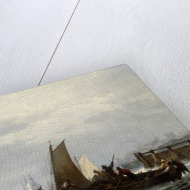 Newcastle on the Delaware, 1872 by Edward Moran