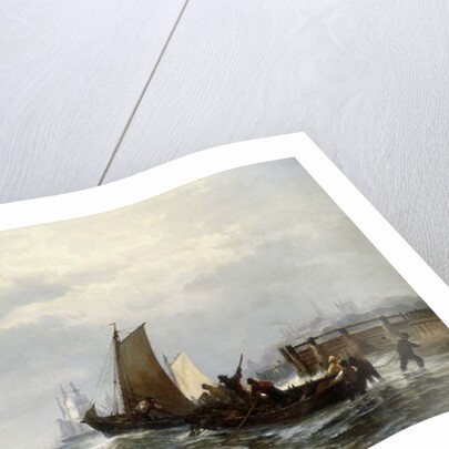 Newcastle on the Delaware, 1872 by Edward Moran