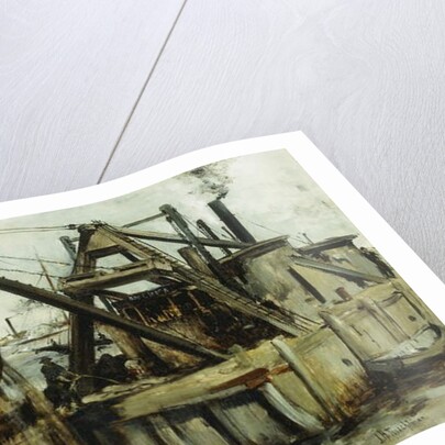 Dredging in the East River by John Henry Twachtman