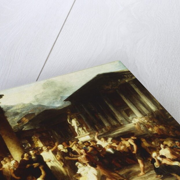 A Gathering before the Temple by Peter Frederick Rothermel