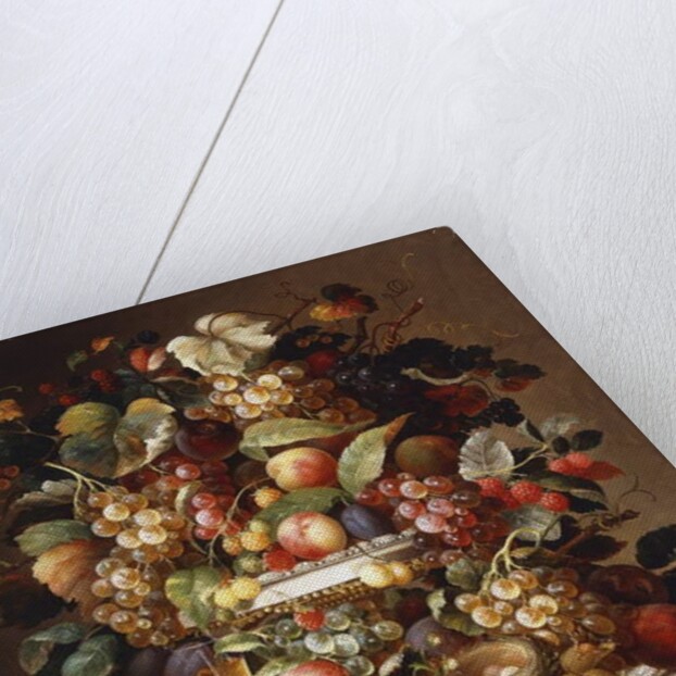 Still Life with Grapes and Peaches by Charles Baum