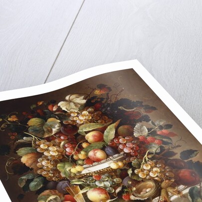 Still Life with Grapes and Peaches by Charles Baum