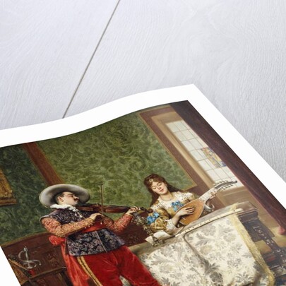 The Duet, 1888 by Adolphe Alexandre Lesrel