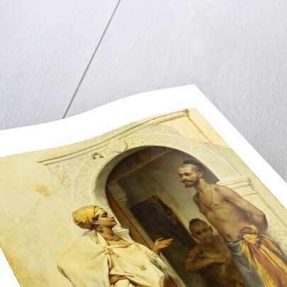 Flirtation by Jean Raymond Hippolyte Lazerges