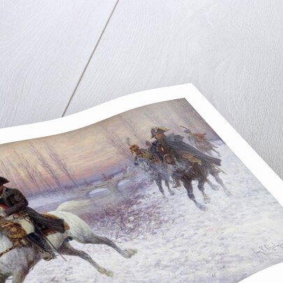 Napoleon at the Head of a Troop of Cavalry by Jan van Chelminski