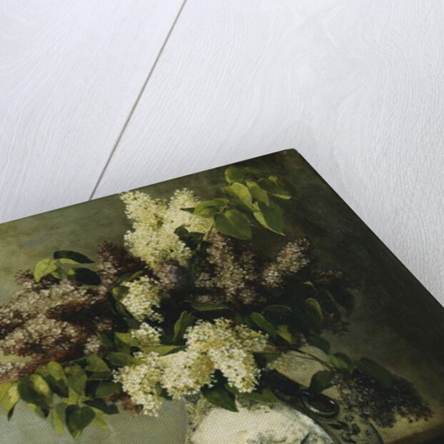 Lilac in a Delft Vase, 1895 by Emile Vernon