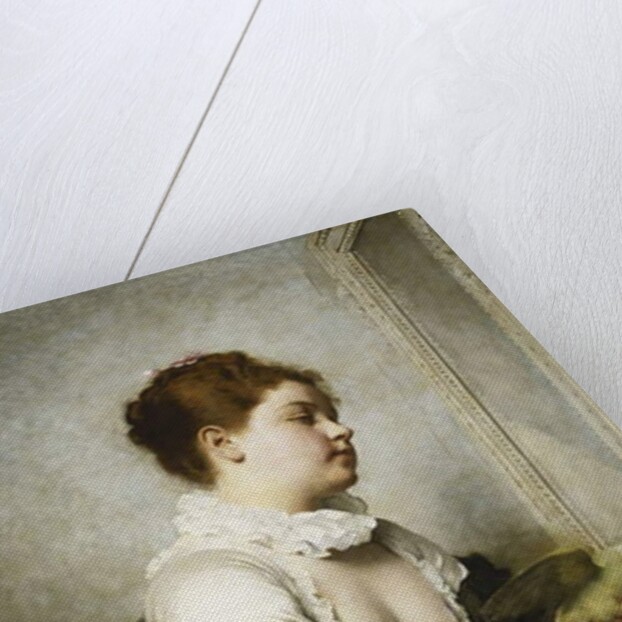 A Young Girl with Parakeets by Charles Joshua Chaplin