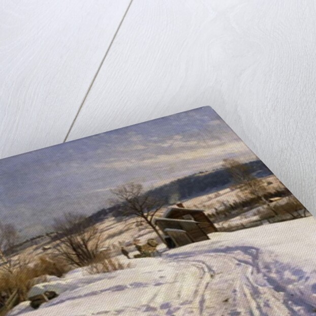 A Winter Landscape, Lillehammer, 1922 by Peder Monsted