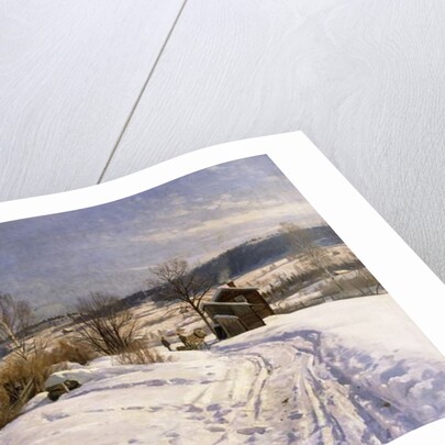 A Winter Landscape, Lillehammer, 1922 by Peder Monsted