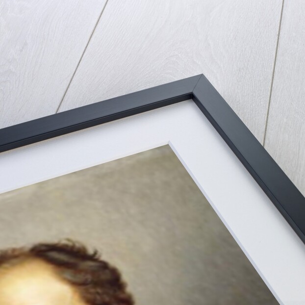 A Self-Portrait of the Artist, Half Length Wearing a Dark Brown Jacket with a Black Velvet Collar by Francois Joseph Navez