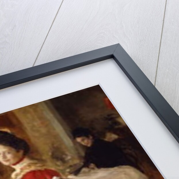 The Artist's Daughter, Tat'iana and Her Family in an Interior by Ilya Efimovich Repin