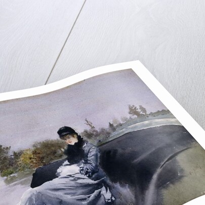 Lady in a Carriage; Signora in Vettura by Giuseppe or Joseph de Nittis