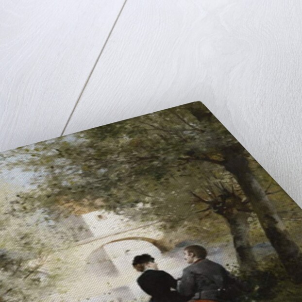 Along the River; Au Bord de la Riviere by Jules Frederic Ballavoine