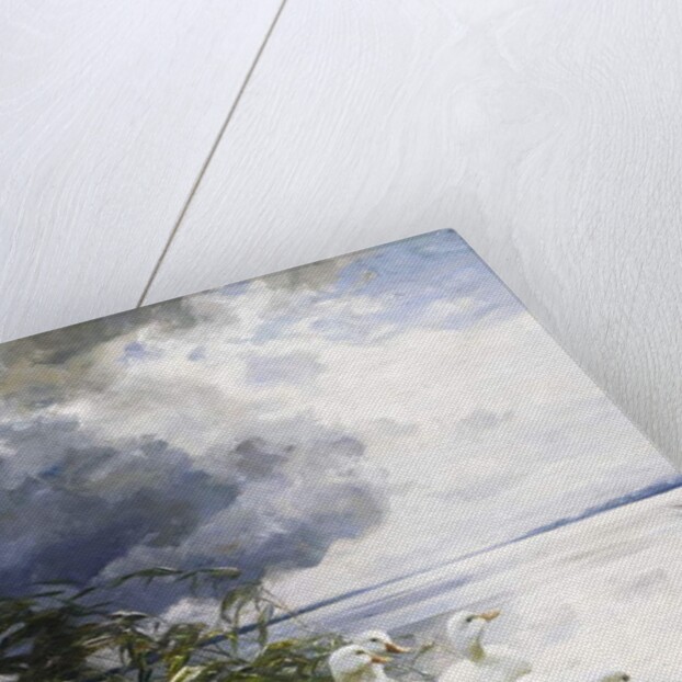 Ducks at the Lake's Edge by Alexander Koester