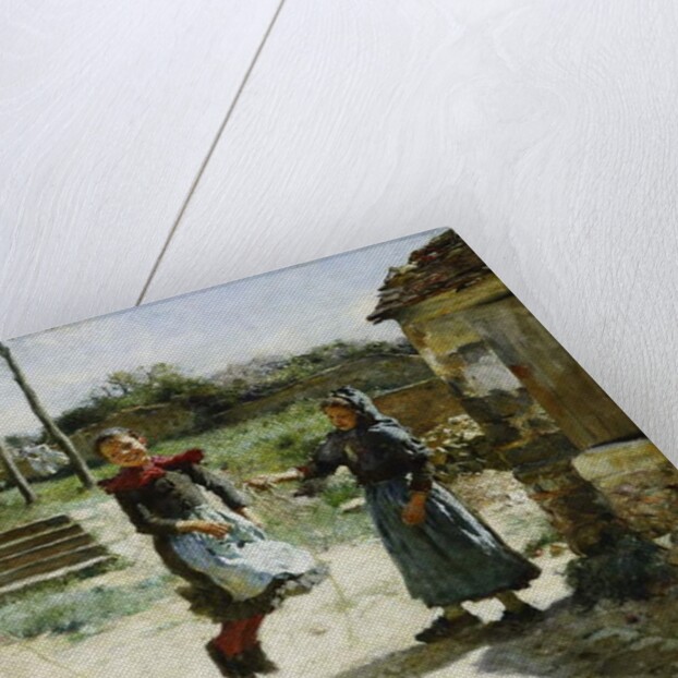 Little Girls Jumping Rope; Gamines Sautant a la Corde, 1888 by Alphonse Etienne Dinet