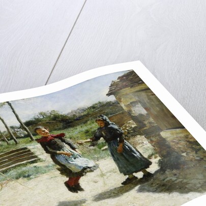 Little Girls Jumping Rope; Gamines Sautant a la Corde, 1888 by Alphonse Etienne Dinet