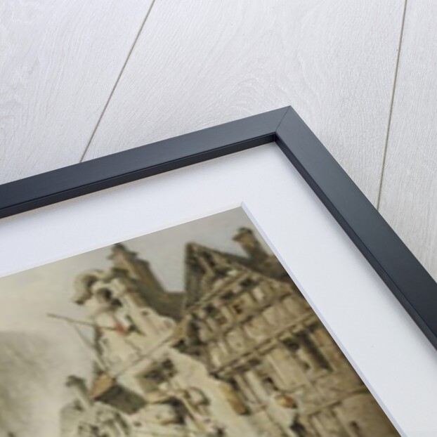 Figures on the River Banks at St. Etienne, Caen by Samuel Prout