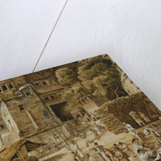 Bruhma Ghat, Benares, India 1830s by James Prinsep