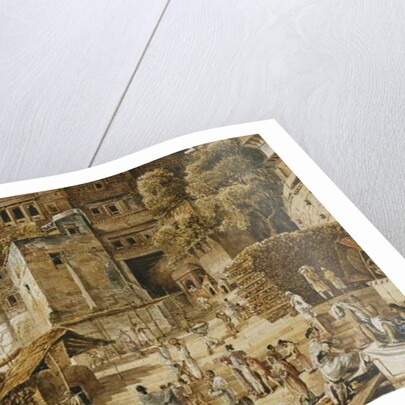 Bruhma Ghat, Benares, India 1830s by James Prinsep