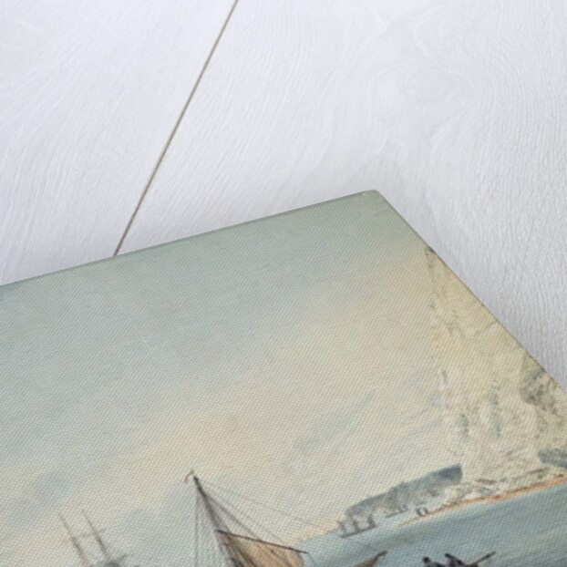 Shipping Off Shakespeare's Cliff, 1806 by Samuel Atkins
