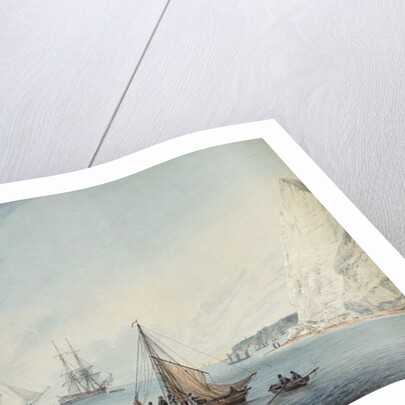 Shipping Off Shakespeare's Cliff, 1806 by Samuel Atkins