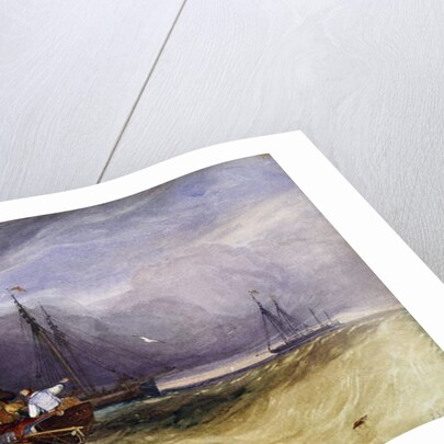 Fishing Boats Off Yarmouth, 1832 by John Sell Cotman