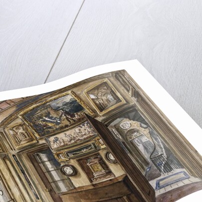 The Breakfast Room in Sir John Soane's Museum at 13 Lincoln's Inns Fields, Looking South into the Hall and Staircase by Charles James Richardson