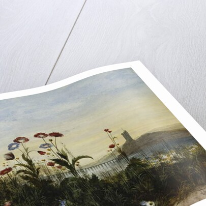 Ferry Carrig Castle, Co. Wexford, Seen Through a Bank of Wild Flowers by Andrew Nicholl
