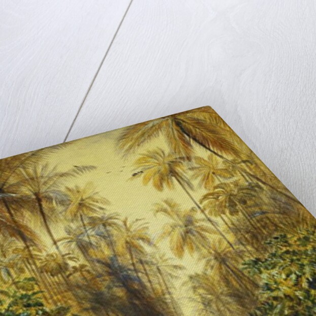 Figures on a Road Near Galle, Ceylon by Edward Lear