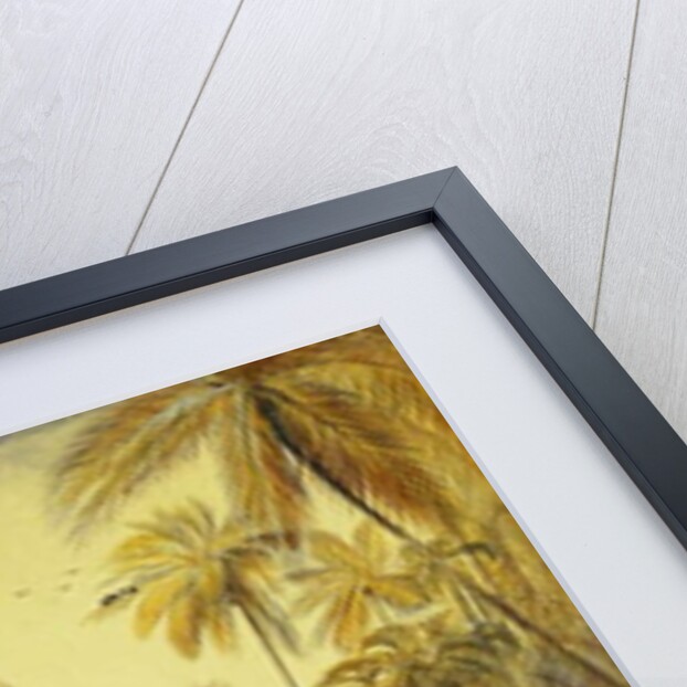 Figures on a Road Near Galle, Ceylon by Edward Lear