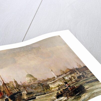 Shipping on the Thames Below St. Paul's, 1930 by Charles Edward Dixon