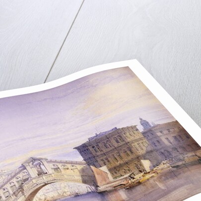 The Rialto from the Grand Canal, 1852 by William Callow