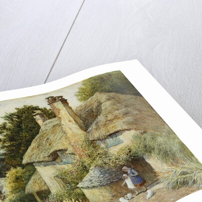 A Cottage at Selworthy, near Minehead by Arthur Claude Strachan