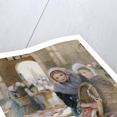 Women in the Fish Market, Boulogne by Hector Caffieri