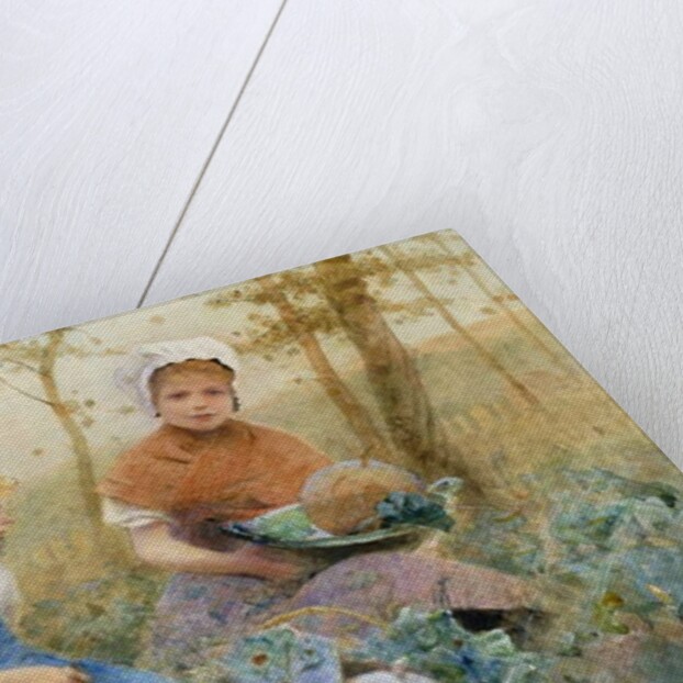 Gathering Pumpkins by Hector Caffieri