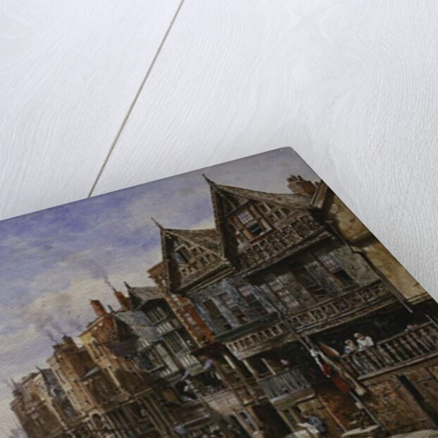 Chester: Watergate Street from the Corner of Crook Street, with Eastgate Beyond by Louise Ingram Rayner