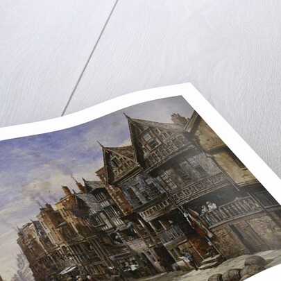 Chester: Watergate Street from the Corner of Crook Street, with Eastgate Beyond by Louise Ingram Rayner