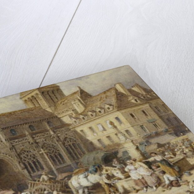 At Gervaise, Falaise: Market Day by Myles Birket Foster