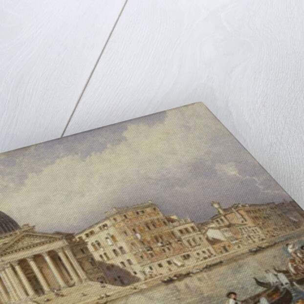 The Church of San Simone and San Guida, Venice: Arrival of a Train by Myles Birket Foster