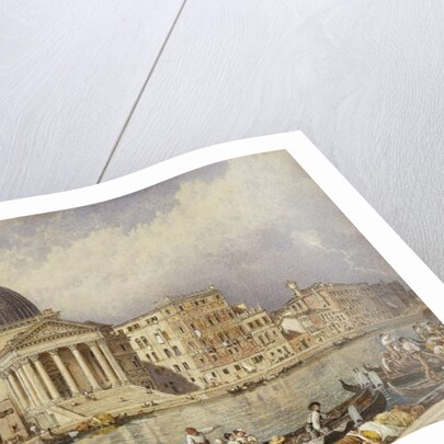 The Church of San Simone and San Guida, Venice: Arrival of a Train by Myles Birket Foster