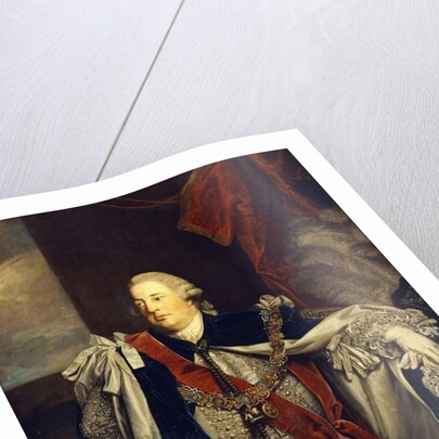 Portrait of William Augustus, Duke of Cumberland, standing three-quarter length, in Garter Robes by Joshua Reynolds